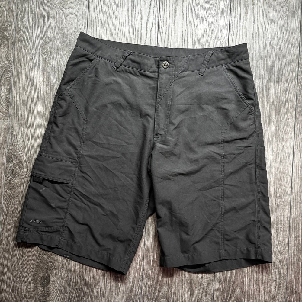 MEC Mountain Equipment Co-op Mens Hiking Cargo Shorts Black Size 36 Outdoor